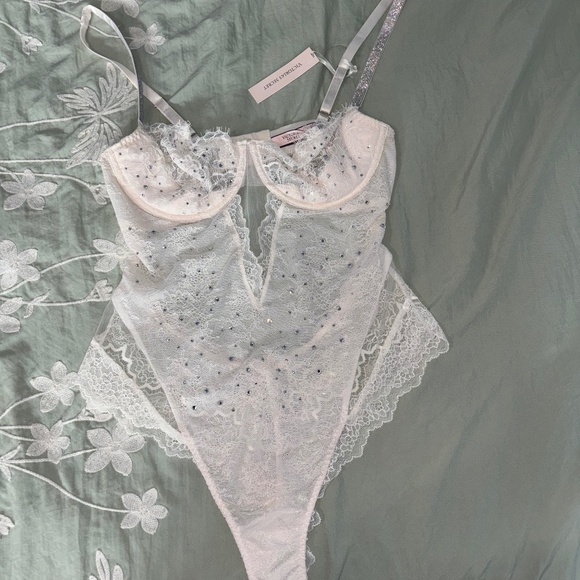 Shine strap bling body suit - Picture 1 of 4